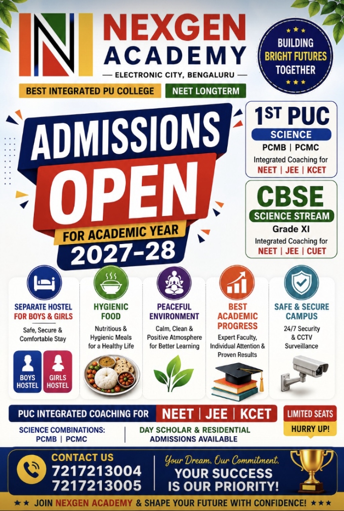 Admissions Open 2027-28